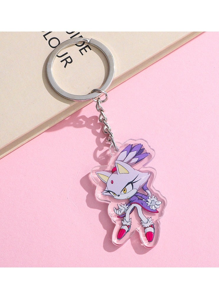 Sonic the Hedgehog Blaze the Cat Acrylic Keychain
