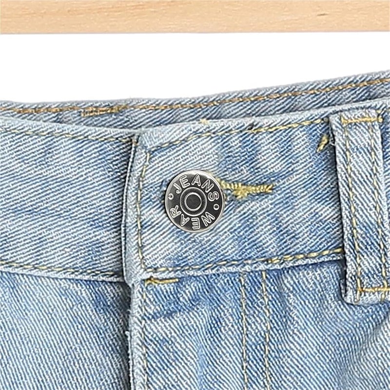 8Pcs Metal Jeans Replacement Buttons No Sewing Set for Coats Shirts Pants Shorts - Image 3