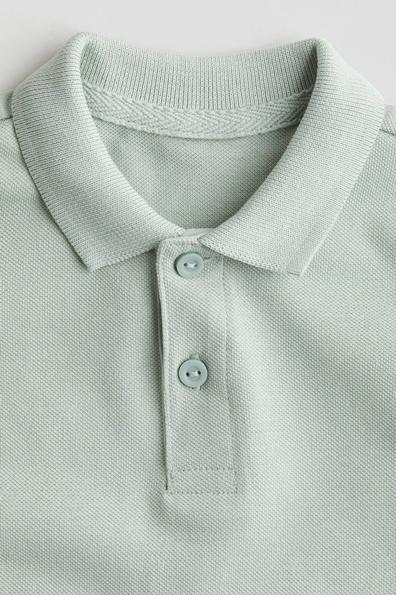 H&m Cotton piqué polo shirt