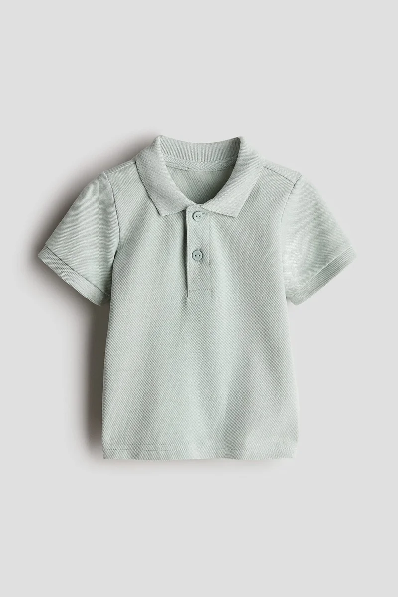 H&m Cotton piqué polo shirt