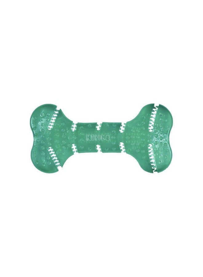 Kong Squeezz Dental Bone  Dog Toy For Cleaning Teeth  Flexible Chew Toy For Gentle & Mild Chewers  For Medium/Large Dogs - Image 1
