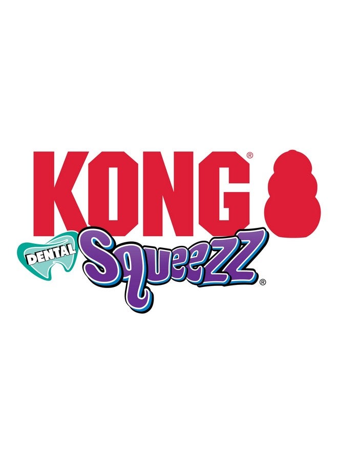 Kong Squeezz Dental Bone  Dog Toy For Cleaning Teeth  Flexible Chew Toy For Gentle & Mild Chewers  For Medium/Large Dogs - Image 5