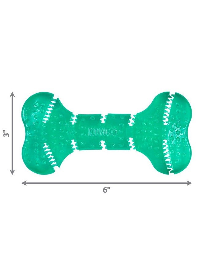 Kong Squeezz Dental Bone  Dog Toy For Cleaning Teeth  Flexible Chew Toy For Gentle & Mild Chewers  For Medium/Large Dogs - Image 4