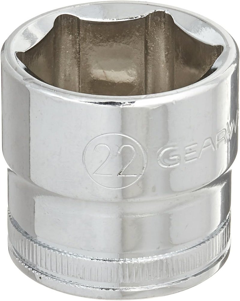 GEARWRENCH 38 Drive Standard Metric Socket 22mm 6 Point  80332 - Image 1