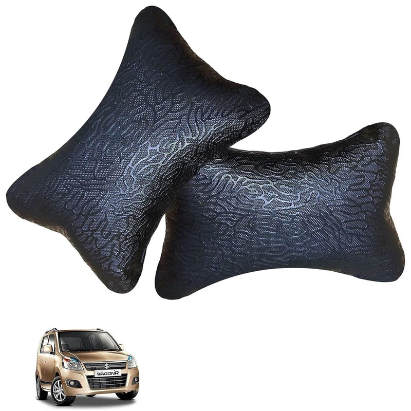 Adroitz Adroitz Abstract Print Black Car Neck Pillow Classic Look for WagonR_P112  - Image 1