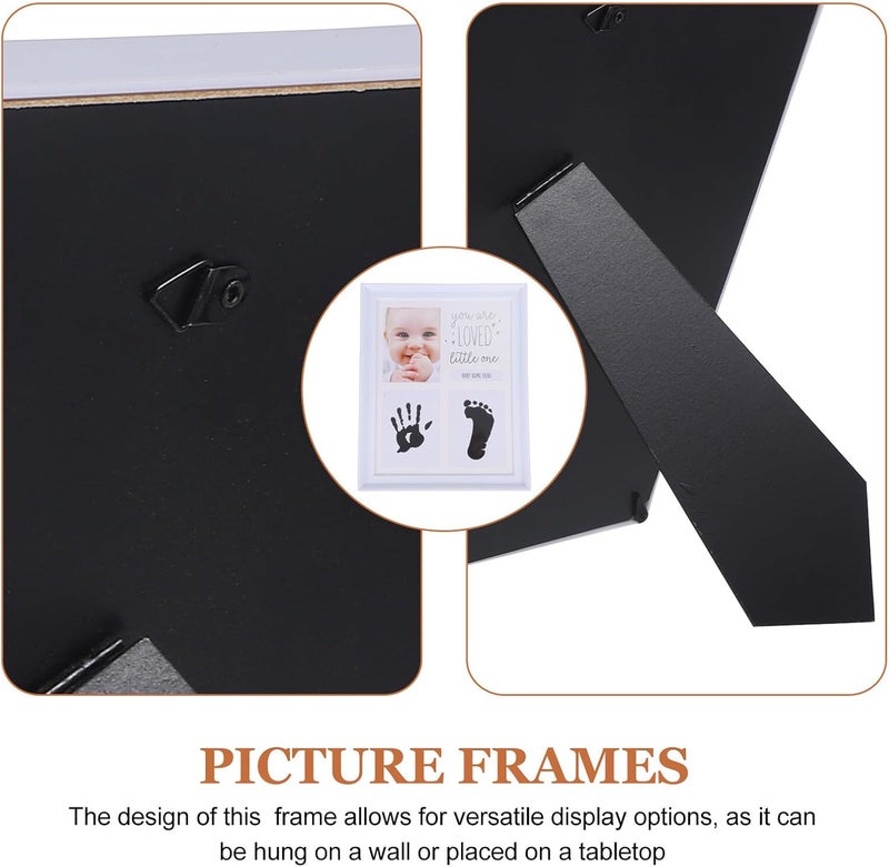Keepsake Hand and Footprint Frame for Newborns, First Year Milestone Photo Frame with White Clay, Commemorative Memory Display for Boys - Image 3