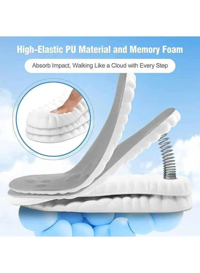 3 Pairs Super Soft Comfort Insoles, Trim to Fit Steppers Insoles with Arch Support for Foot Pain Relief and Fatigue Reduction - Image 2