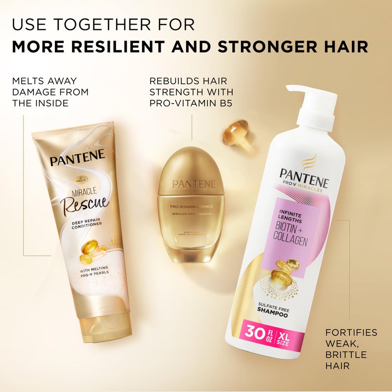 Pantene Miracle Rescue Deep Conditioner - Melting Pro-V Pearls for Dry, Damaged or Color-Treated Hair, Softens and Repairs, 8.0 oz - Image 5