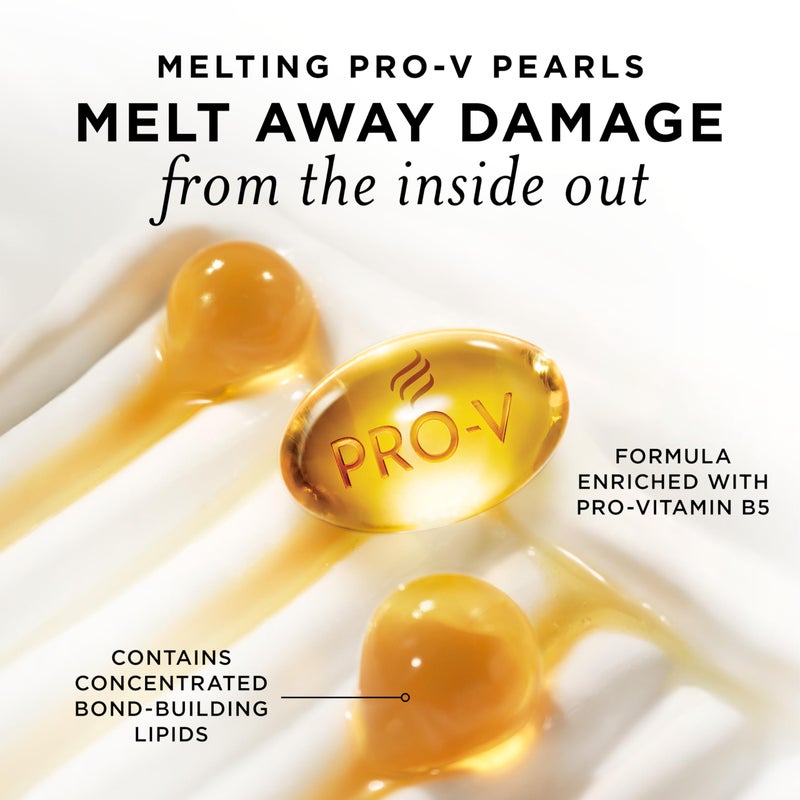 Pantene بلسم بانتين المعجزة العميق - لؤلؤات برو-في الذائبة للشعر الجاف أو التالف أو المعالج بالألوان، ينعّم ويصلح، 8.0 أونصة - Image 5