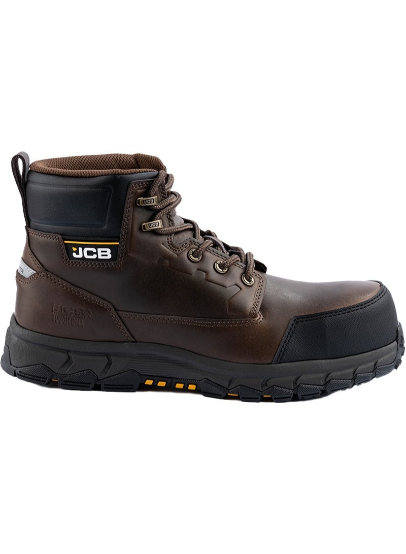 JCB Classic Hybrid 6" Safety Boots for Men JCB-004C | Composite Toe – Oil, Heat & Slip Resistant, ASTM F2413-18 Certified, EH – Brown - Image 3