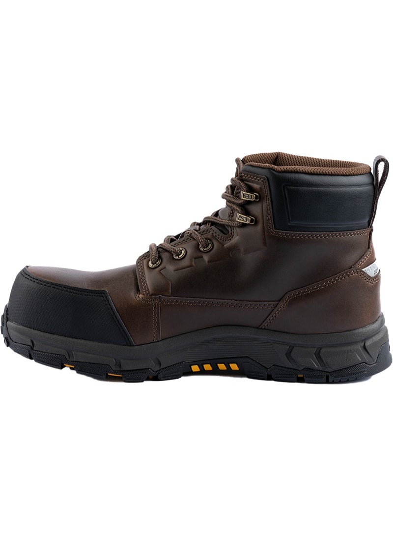 JCB Classic Hybrid 6" Safety Boots for Men JCB-004C | Composite Toe – Oil, Heat & Slip Resistant, ASTM F2413-18 Certified, EH – Brown - Image 2
