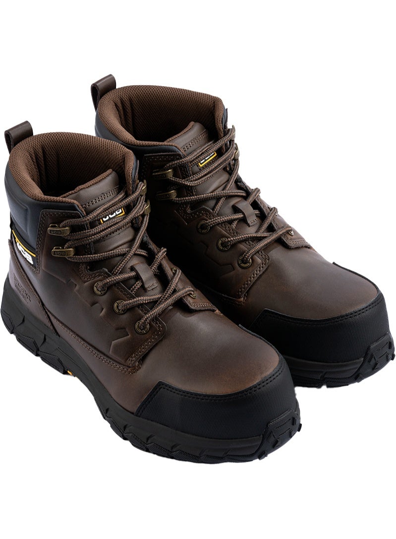 JCB Classic Hybrid 6" Safety Boots for Men JCB-004C | Composite Toe – Oil, Heat & Slip Resistant, ASTM F2413-18 Certified, EH – Brown - Image 5