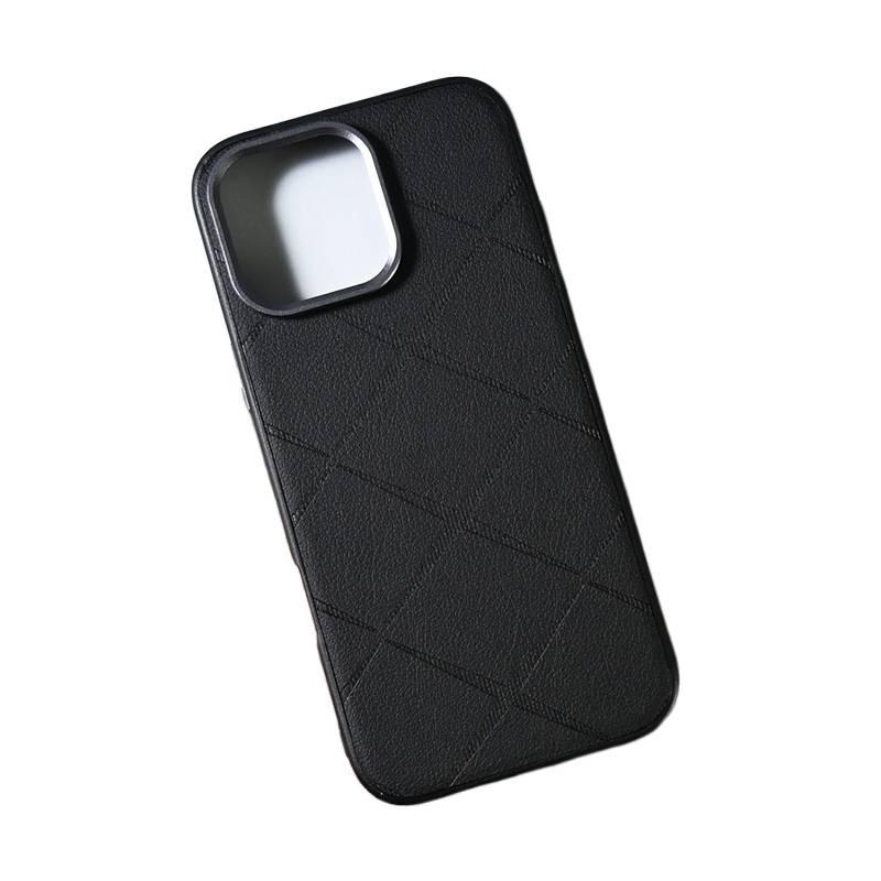 Protective Case | Black | Leather Texture | Drop Protection | Shockproof | Shockproof Cover for iPhone 16 / 16 Plus / 16 Pro / 16 Pro Max - Image 5