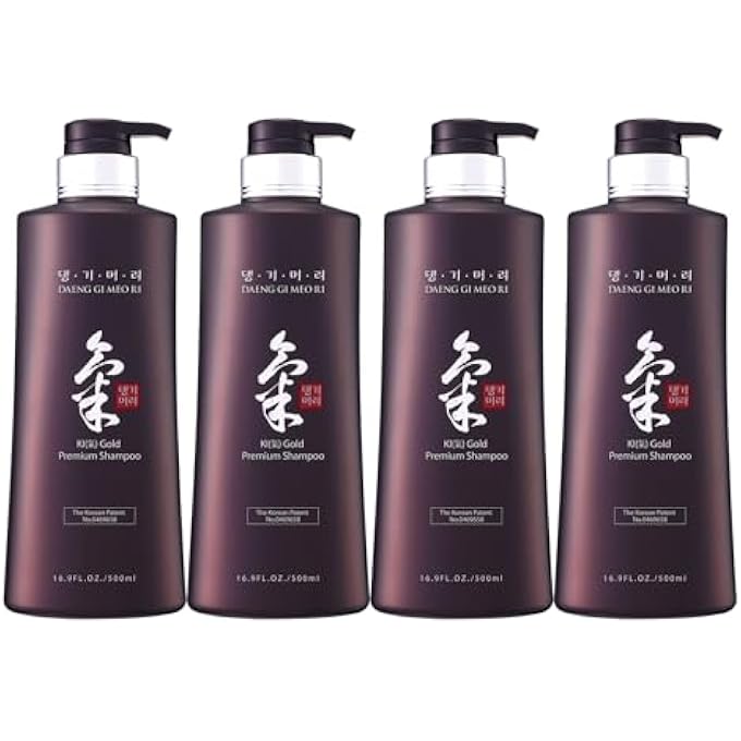 DAENG GI MEO RI KI GOLD PREMIUM SHAMPOO (500ML) X 4 - Image 1