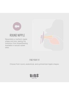 BIBS عبوة من 2 لون لاتكس S2 مرجاني وياقوتي  - Image 4