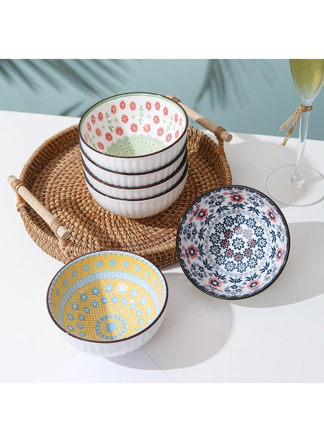 Aijmil مجموعة أدوات مائدة سيراميك على الطراز الياباني وعاء لوتس صندوق هدايا أوعية وأطباق منزلية - Image 2