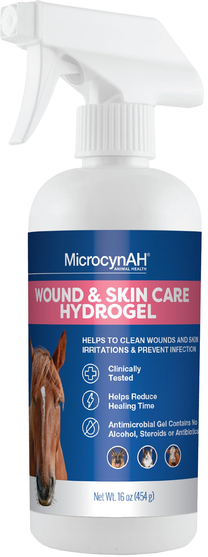 Manna Pro MicrocynAH Wound Skin Care Hydrogel 16 oz - Image 2