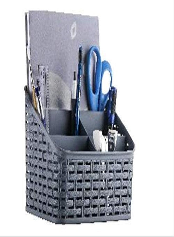 Vichaxan Office Divider Holder 5 Sections Plastic Storage Basket/Compact Basket/for Kitchen, Bathrooms, Office Multi Purpose Use(Multicolor) - Image 1