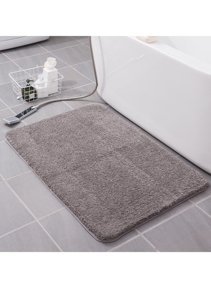 Ultra fine fiber bathroom floor mat with strong anti slip and water absorption properties, fast drying carpet mat suitable for living room, kitchen, bedroom, bathroom, balcony, home decoration (50 * 80cm), machine washable  - Image 1
