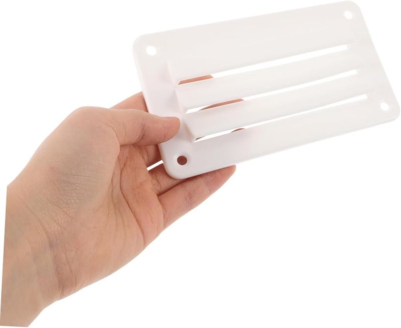 White Louvered Vent with Screws for RVs Yachts Boats Durable Ventilation Outlet Grille - Image 4