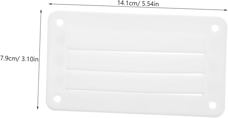 White Louvered Vent with Screws for RVs Yachts Boats Durable Ventilation Outlet Grille - Image 3