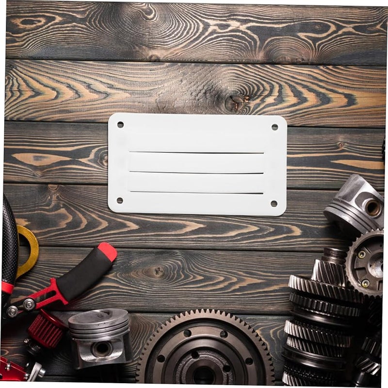 White Louvered Vent with Screws for RVs Yachts Boats Durable Ventilation Outlet Grille - Image 5