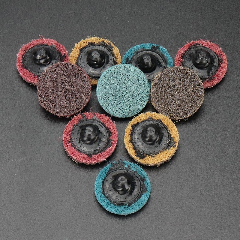 SI FANG 25Pcs 1 inch Quick Change Sanding Discs Set, Fine Medium Coarse Grit Roll Lock Disc Surface Conditioning Discs Tool R Type with 1/4'' Disc Pad Holder for Die Grinder - Image 3