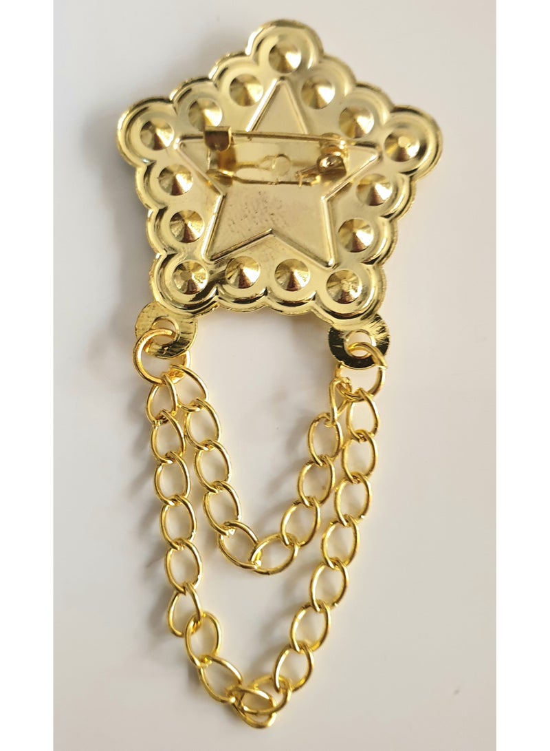 الزعابية بروش على شكل نجمة لشعار اليوم الوطني لدولة الإمارات العربية المتحدة - Image 3