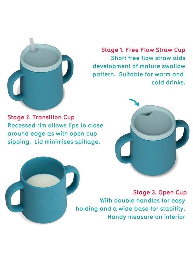 TUM TUM 3 Way Baby Trainer Cup Designed With Feeding Specialist 180Ml (Blue) - Image 3