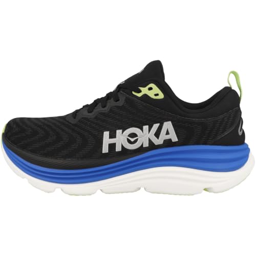 Hoka Men's Gaviota 5 Sneaker, Black/Electric Cobalt, 10 - Image 1