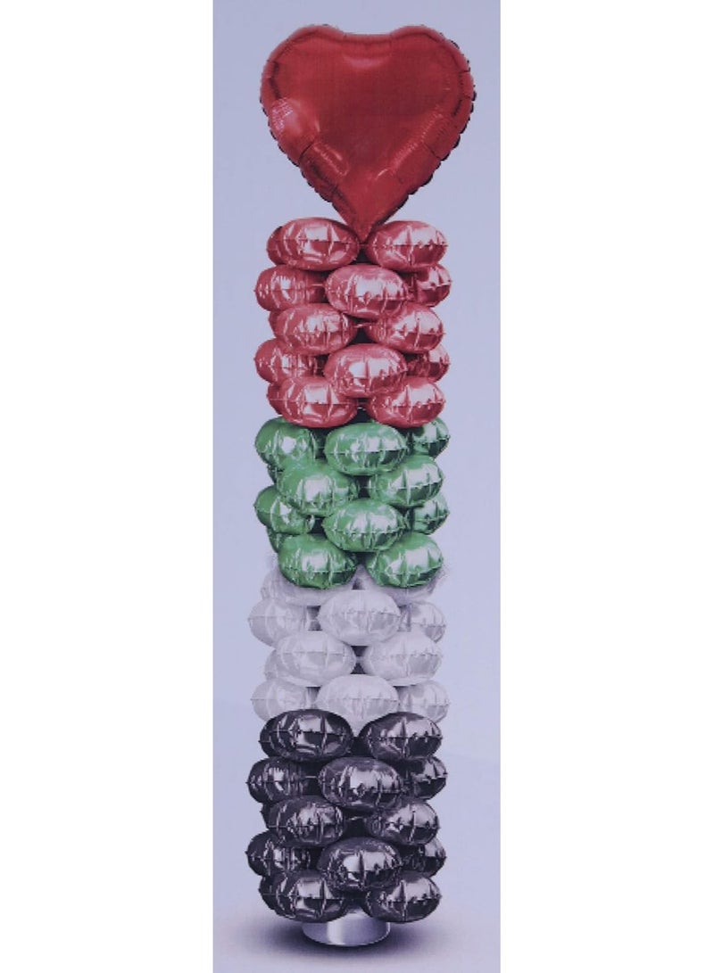 Mcolour Balloon UAE National Day Balloons Decorative Pillar, National Day Celebration Decorations Balloons For Home Office Indoor And Outdoor Decoration - Image 4