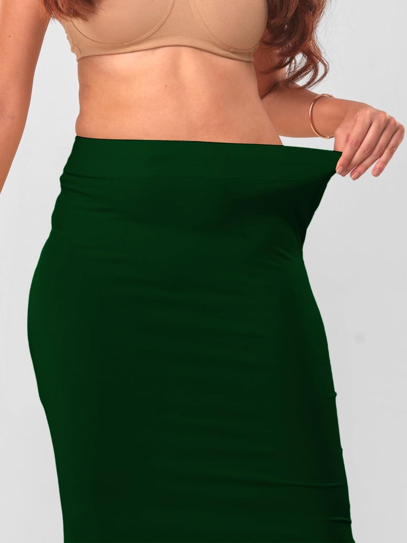 Lyra Women Saree Shaper (Petticoat) Bottle Green - Image 5