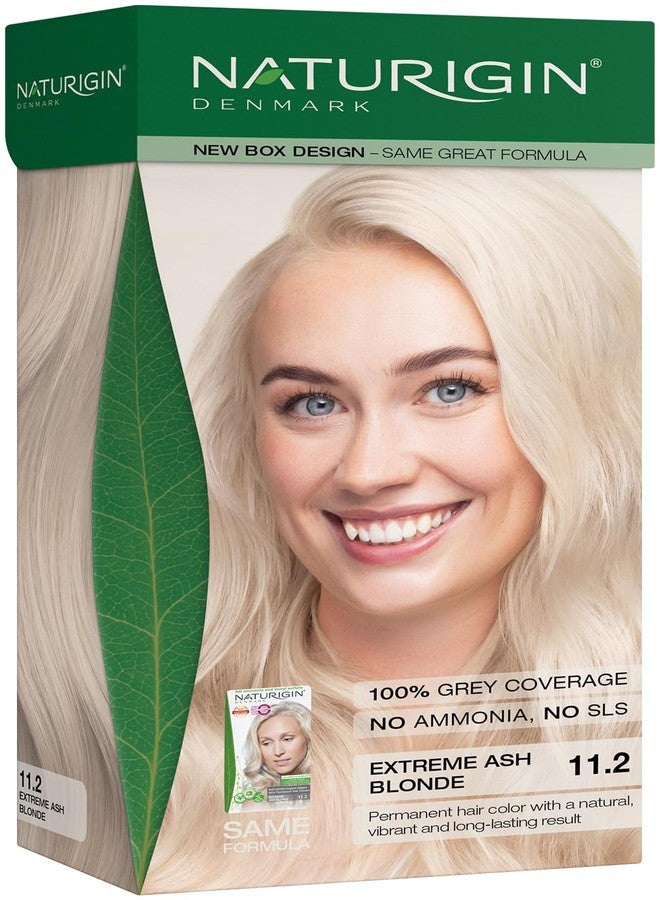 Naturigin Permanent Hair Color, 11.2 Extreme Ash Blonde, Ammonia Free, 100% Gray Coverage, Nourishing Natural Formula, For All Hair Types, Long-Lasting, Vegan & Cruelty-Free, 1 Pack - Image 1