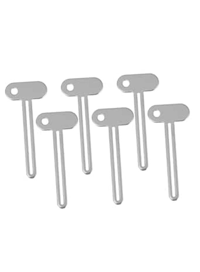 Metal Toothpaste Squeezer Roller Set Of 6 Tube Dispenser For Bathroom - Image 1