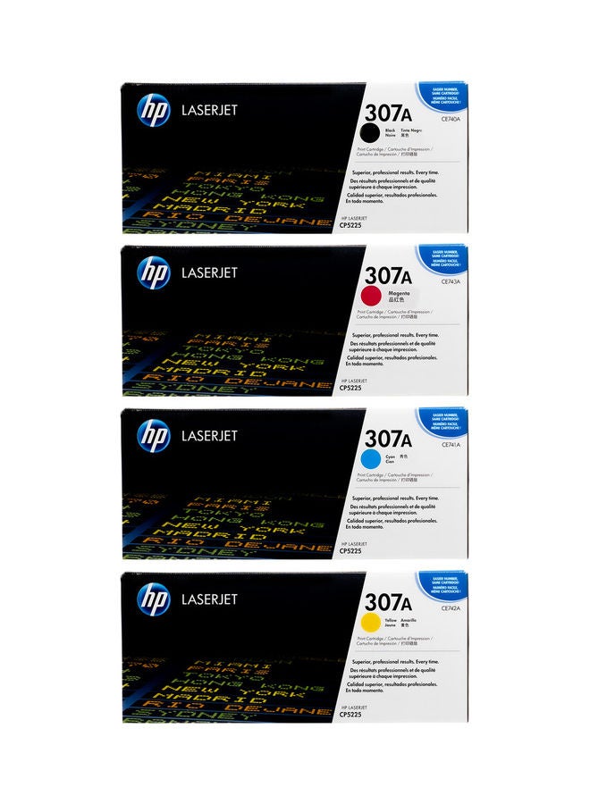 HP طقم خراطيش حبر لطابعة ليزر جيت مكون من 4 قطع متعدد الألوان - Image 1