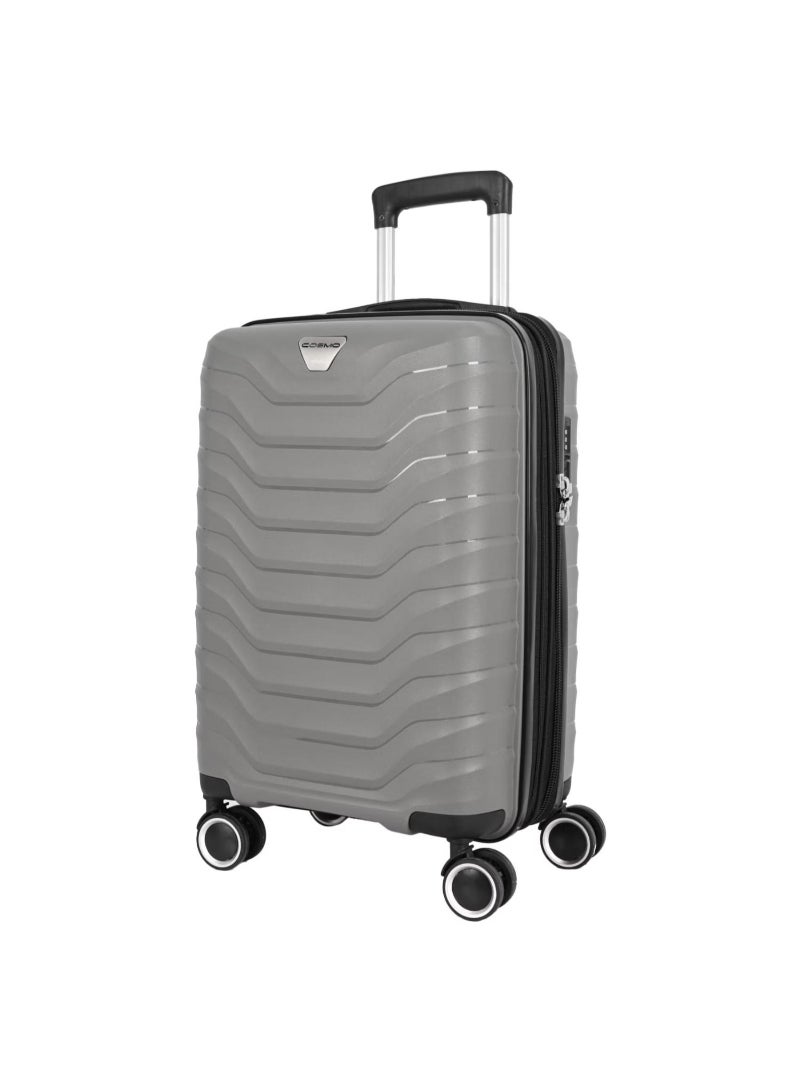 Cosmo Appolo 8 Wheel Hard Trolley, 70 cm, Grey