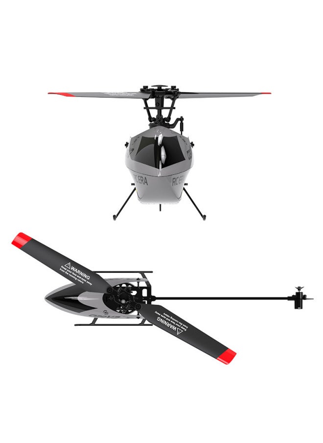 Generic - C129V2 Remote Control Stunt Helicopter Single Propeller Remote Control Aircraft Four-way Fixed Height Non-Aileron Aviation Model Toy Aircraft-Color:Three Power (standard +2 Batteries) - Image 1
