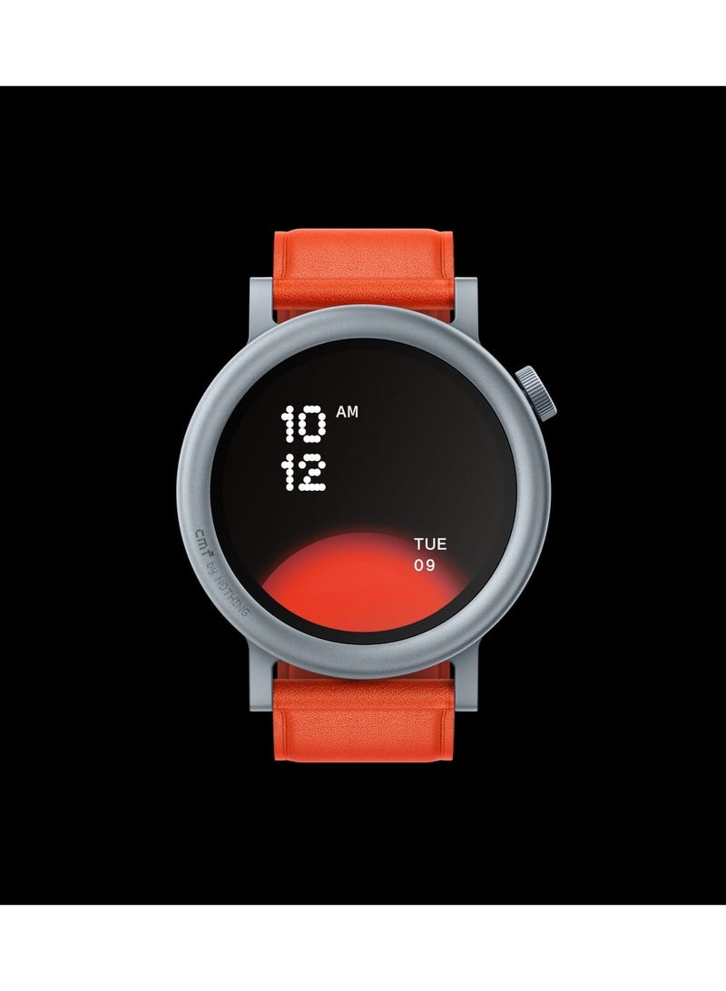 cmf pro 2 watch Orange color Elegant design: wonderful circular shape. - Image 3