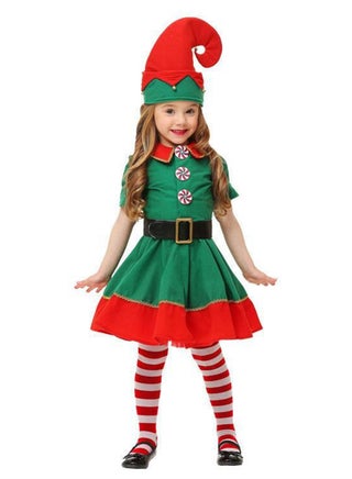 Generic Cute performance costume naughty elf green costume cosplay