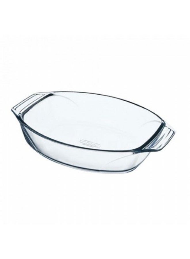 PYREX Optimum Oval Roaster With Handle Clear - Image 1