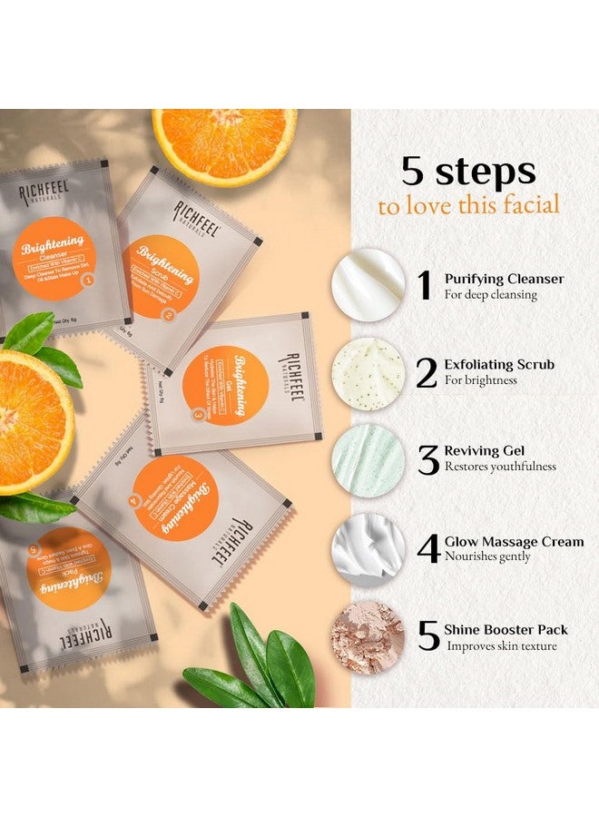 Richfeel Brightening Facial Kit With Vitamin C | For Glowing Skin | Tan Removal| 30 G - Image 3