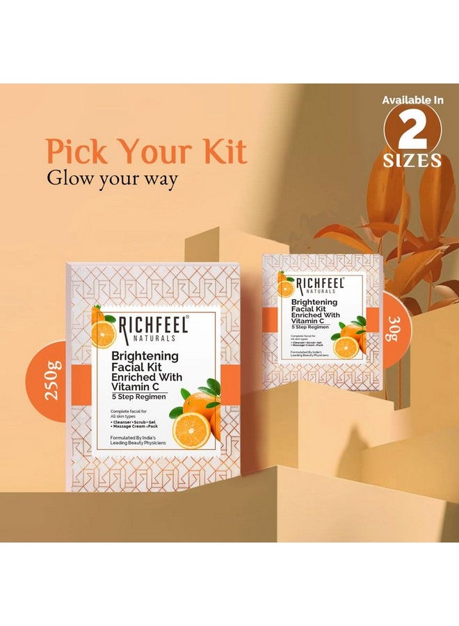 Richfeel Brightening Facial Kit With Vitamin C | For Glowing Skin | Tan Removal| 30 G - Image 4