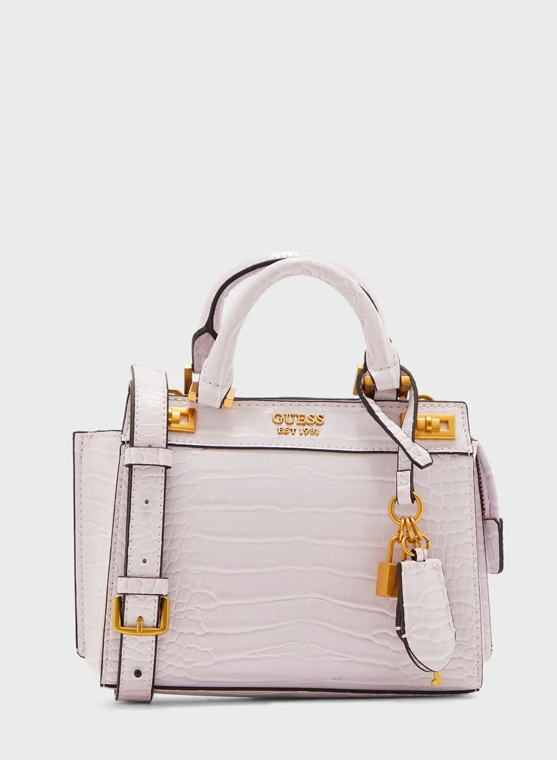 GUESS Katey Croc Mini Crossbody