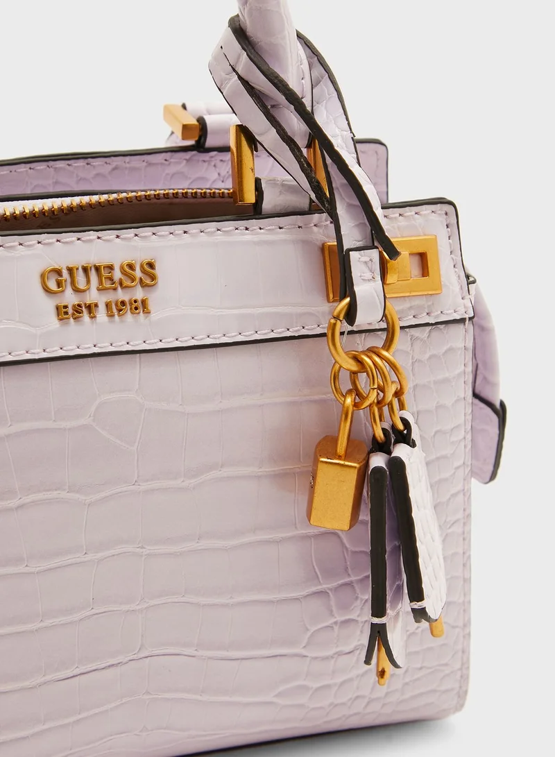 GUESS Katey Croc Mini Crossbody
