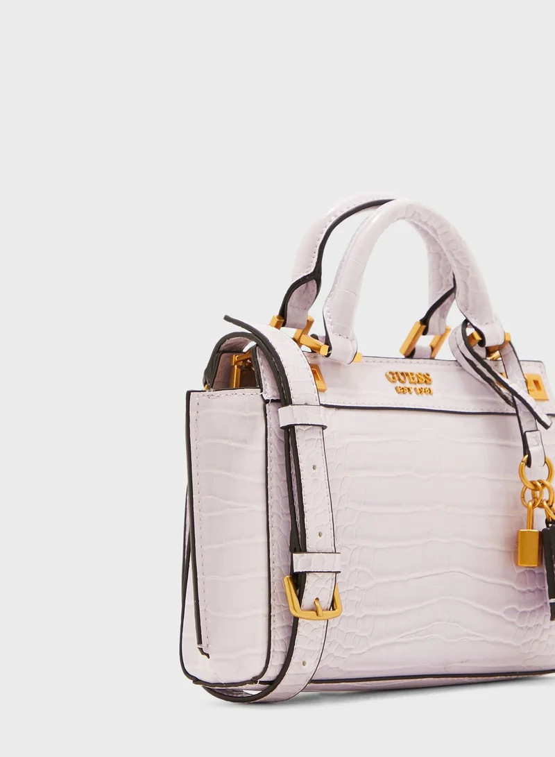 GUESS Katey Croc Mini Crossbody