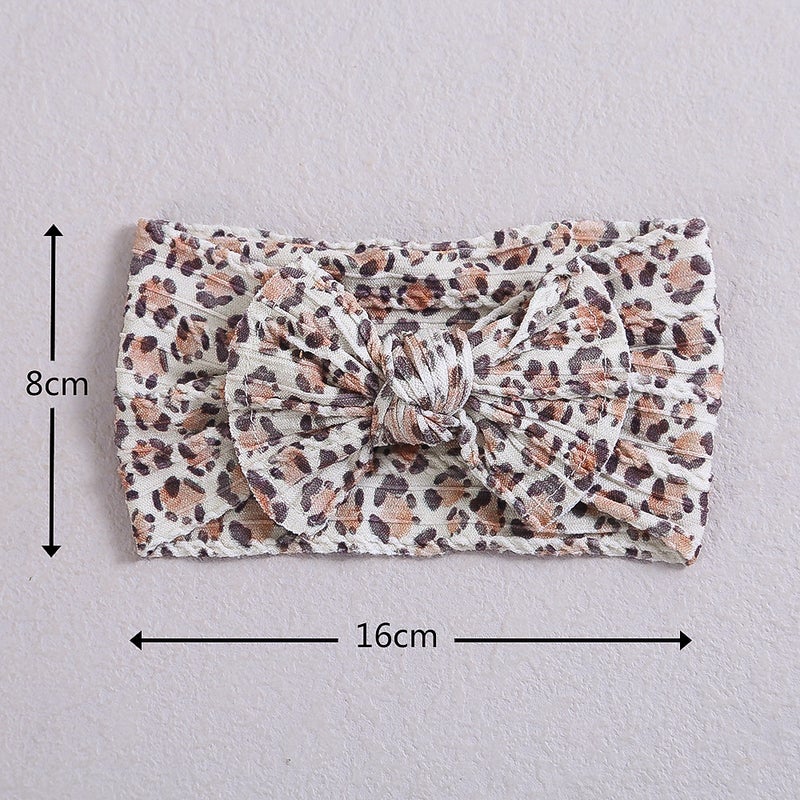 Hair Accessories New Children'S Hair Band Baby Bow Hair Band Jacquard Nylon Baby Printed Headband - Image 4
