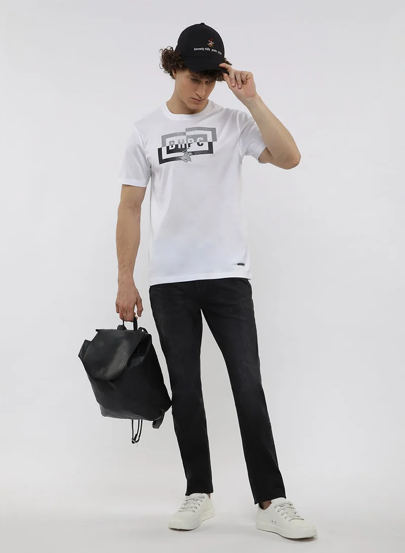 BEVERLY HILLS POLO CLUB  Graphic Crew Neck T-Shirt for Men | Best Price UAE