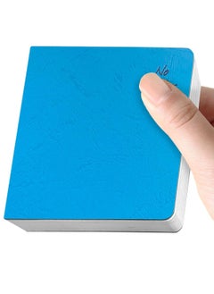 Generic Portable Watercolor Sketchbook, 3.9x3.9 Inch Mini Square Notebook, 62 Pages of Textured Watercolor Drawing Papers, 300 GSM (140lb) Art Paper, Sky Blue Cover  - Image 1