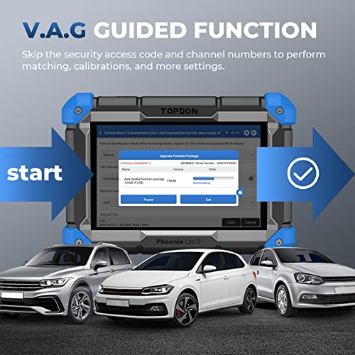 TOPDON Phoenix Lite 2 Bidirectional Scan Tool, OBD2 Scanner, Function as AD900BT AD900 Lite, ECU Coding, Wireless Automotive Diagnostic Scanner, 34+ Reset Services, FCA AutoAuth, 2 Years Free Update - Image 4