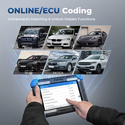 TOPDON Phoenix Lite 2 Bidirectional Scan Tool, OBD2 Scanner, Function as AD900BT AD900 Lite, ECU Coding, Wireless Automotive Diagnostic Scanner, 34+ Reset Services, FCA AutoAuth, 2 Years Free Update - Image 2